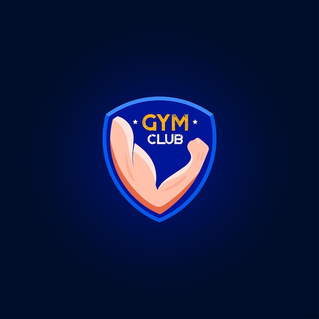 Vector concepto del logotipo del gimnasio