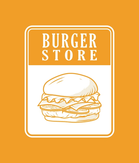 concepto de logotipo de hamburguesa para su negocio