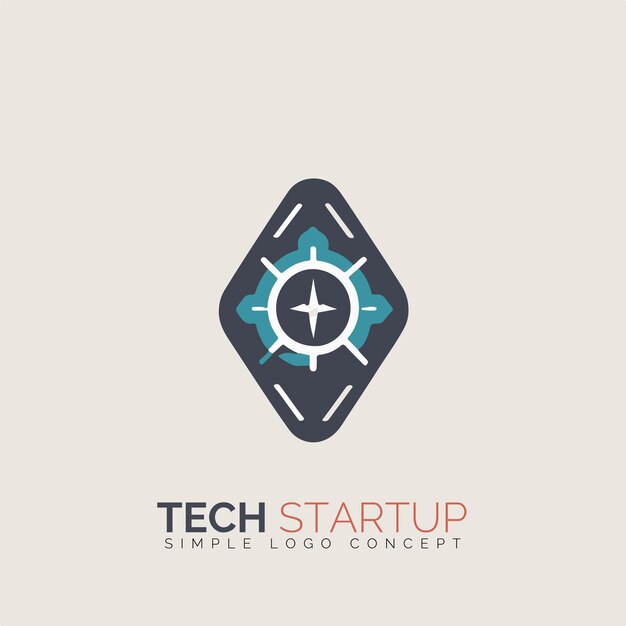 Concepto de logotipo de inicio tecnológico para empresa y marca