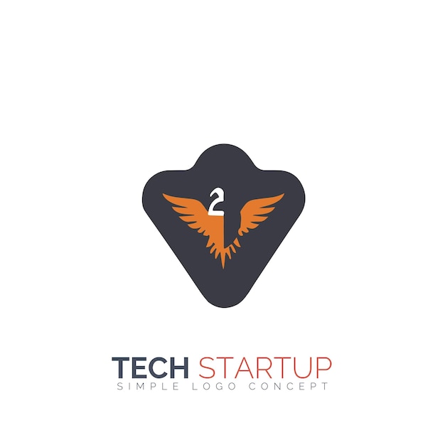 Concepto de logotipo de inicio tecnológico para empresa y marca