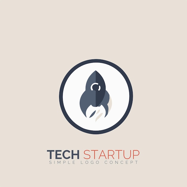 Concepto de logotipo de inicio tecnológico para empresa y marca