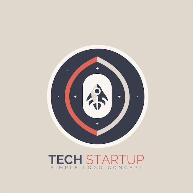 Concepto de logotipo de inicio tecnológico para empresa y marca