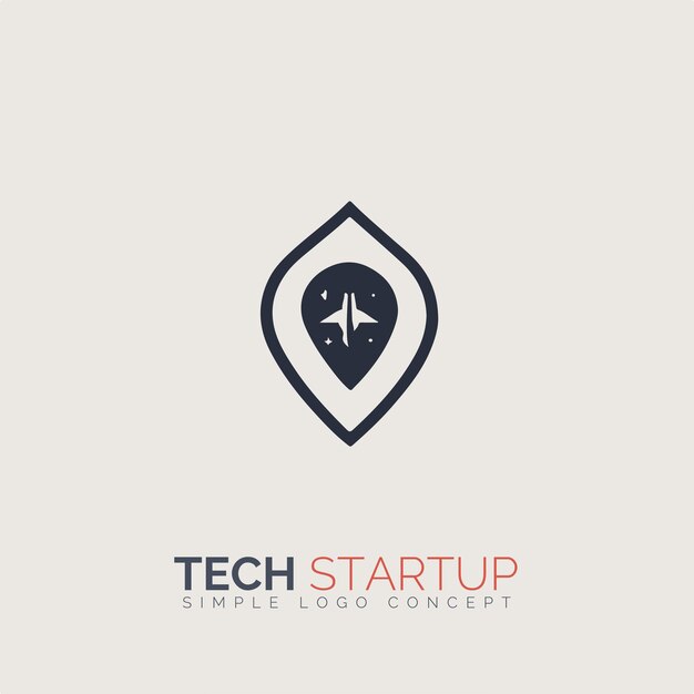 Concepto de logotipo de inicio tecnológico para empresa y marca