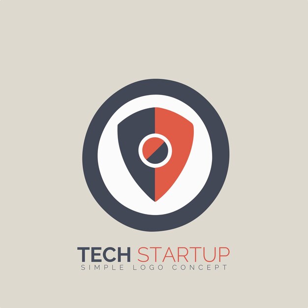Concepto de logotipo de inicio tecnológico para empresa y marca