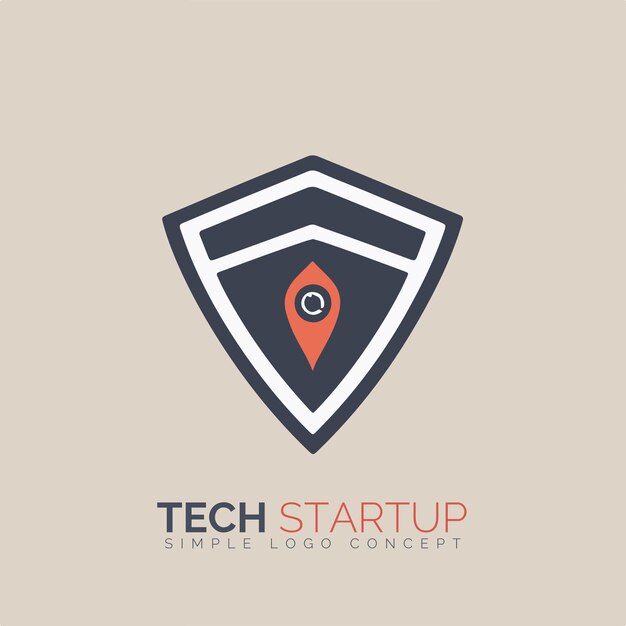 Concepto de logotipo de inicio tecnológico para empresa y marca