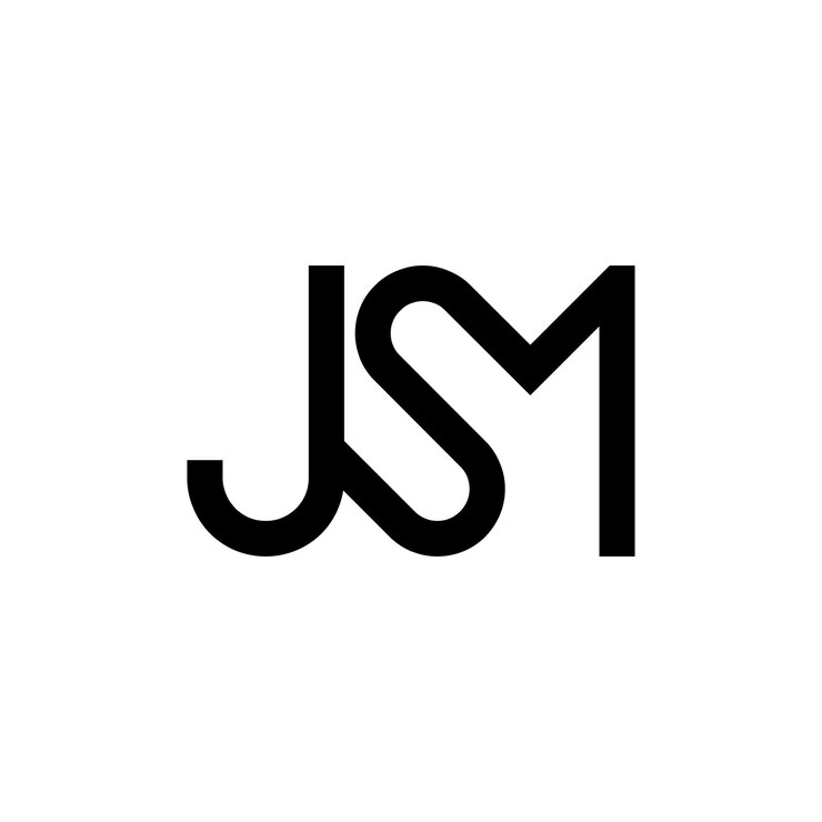 Vector concepto de logotipo jsm