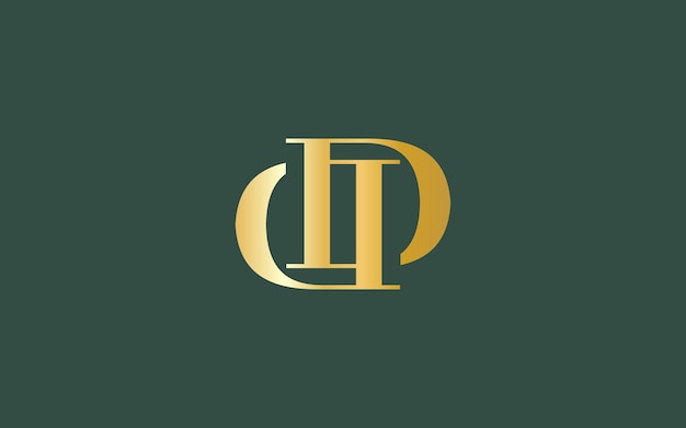Concepto de logotipo de la letra DD para su marca real