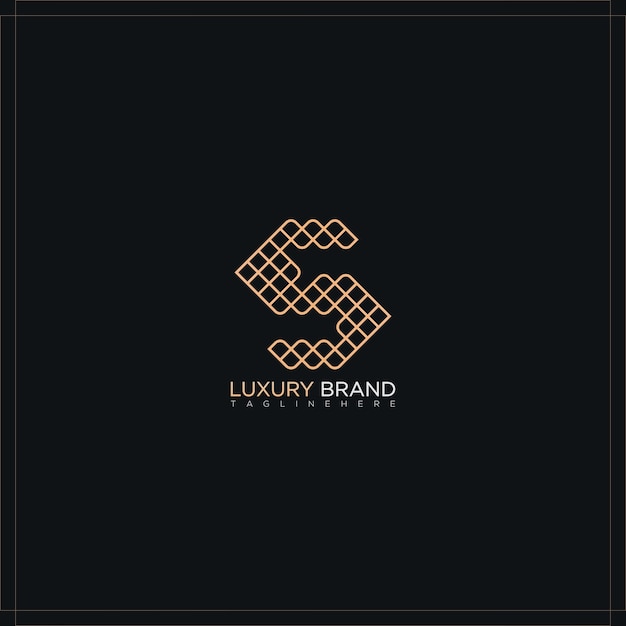 Vector concepto de logotipo de letra vectorial s para su marca de lujo