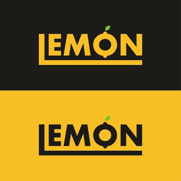 Concepto de logotipo de limón creativo y colorido