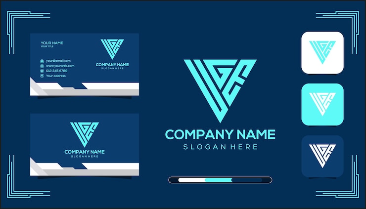 Vector concepto de logotipo de monograma uge vectorial