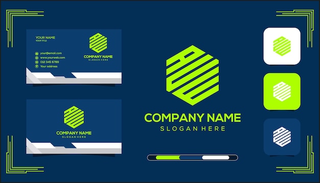 Concepto de logotipo de monograma vectorial AUE