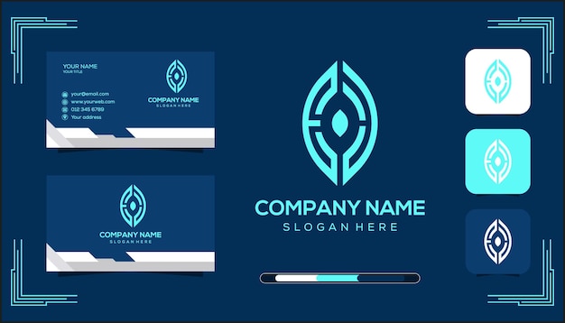 Concepto del logotipo del monograma vectorial EL