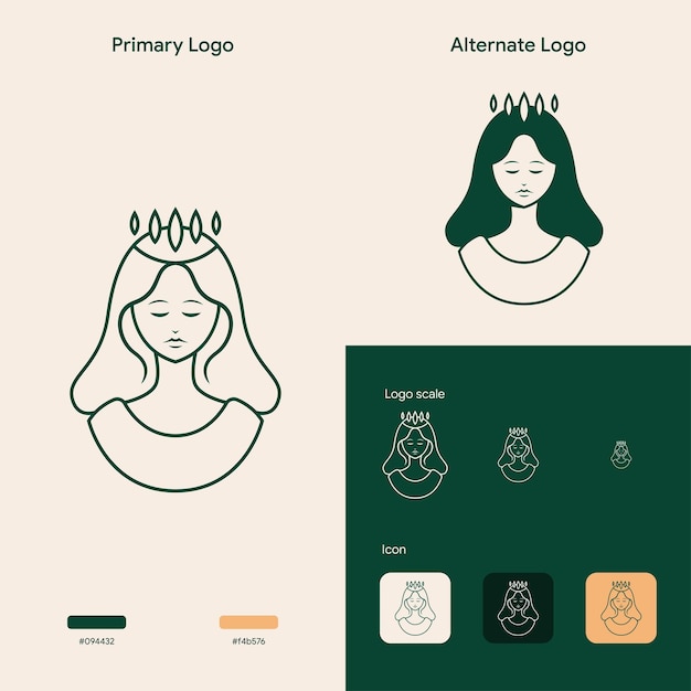 Concepto de logotipo de mujer elegante y de belleza