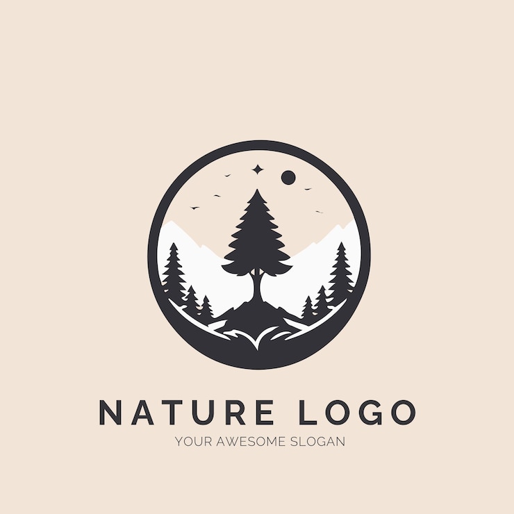 Vector concepto de logotipo de naturaleza para empresa y marca