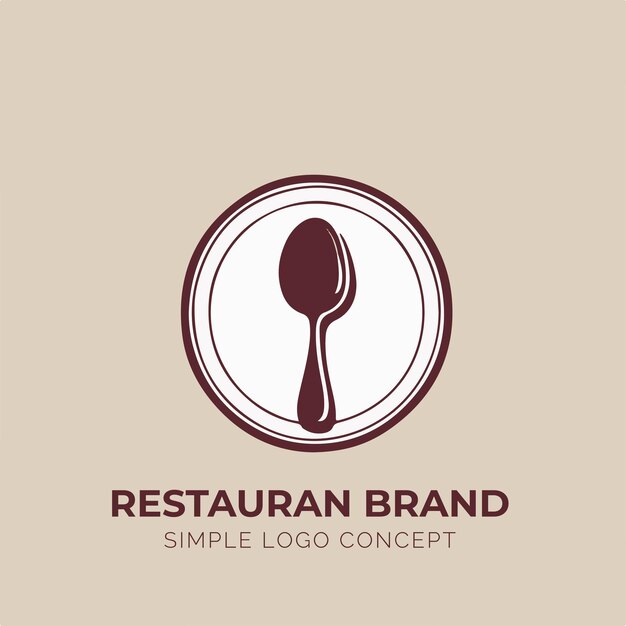 Vector concepto de logotipo de restaurante para empresa y marca