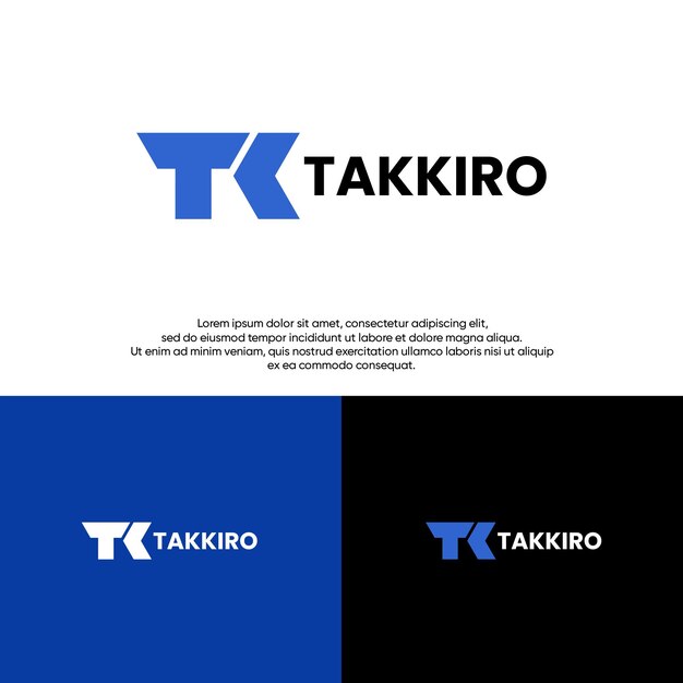 Concepto del logotipo de TK