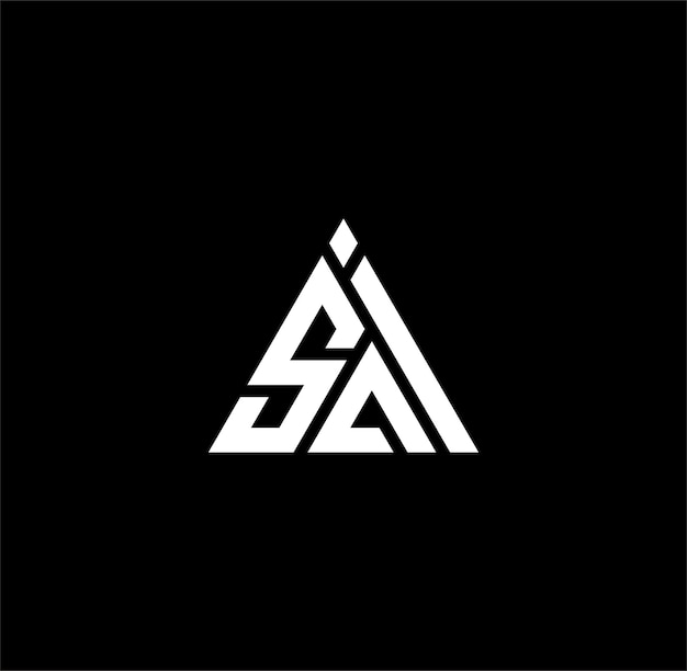 concepto del logotipo del triángulo sai