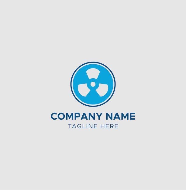 Concepto de logotipo de ventilador con diseño vectorial