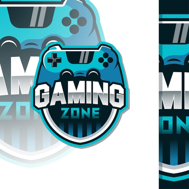 Concepto de logotipo de zona de juego con estilo de logotipo ESport