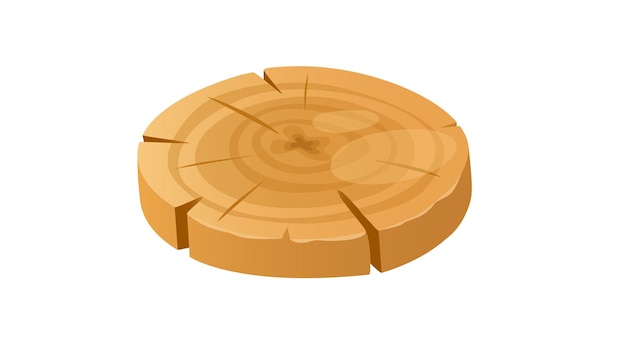 Concepto Madera y carpintería Esta ilustración de una tabla redonda de madera es perfecta para usar en diseños