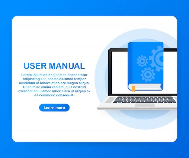 Concepto Manual de usuario para página web, banner, redes sociales.