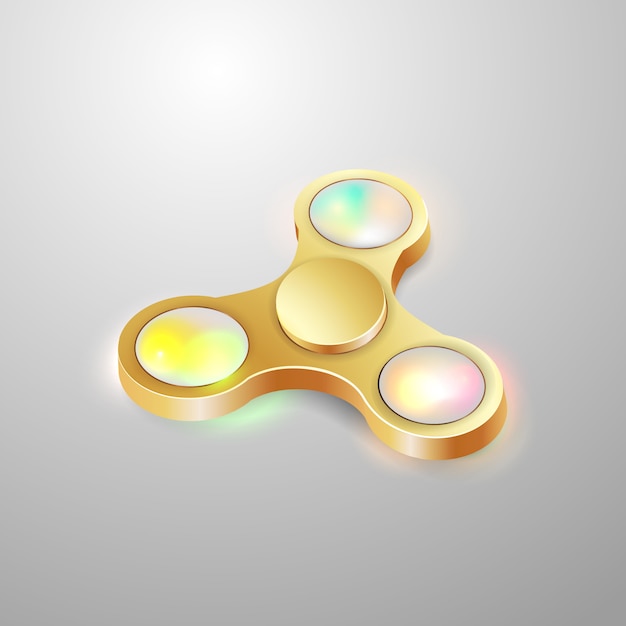 Concepto de máquina de hilar a mano. rotación. spinner de mano.