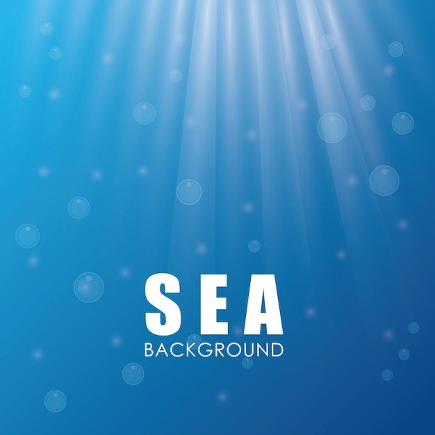 Concepto de mar con diseño de icono