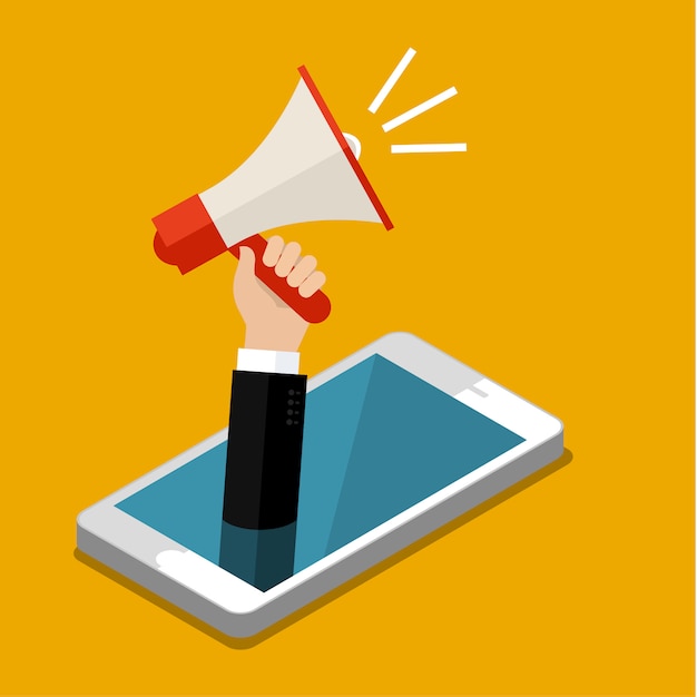Concepto de marketing digital.