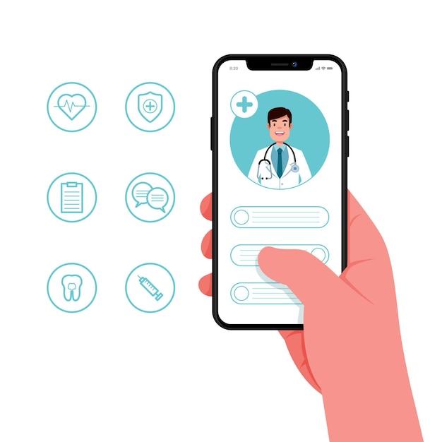 Concepto de médico online