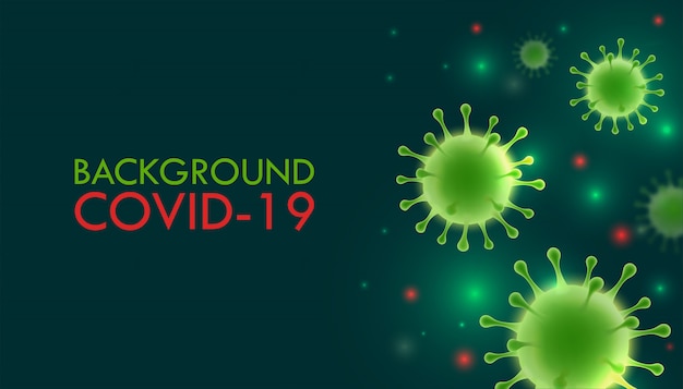 Concepto médico pandémico. Coronavirus 2019-ncov y antecedentes de virus.