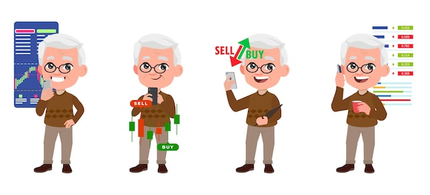 Concepto de mercado de valores con personas