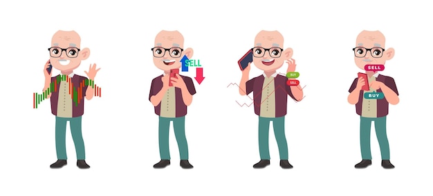 Concepto de mercado de valores con personas