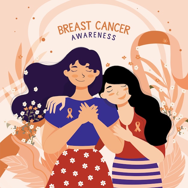 El concepto del Mes de Concienciación sobre el Cáncer de Mama