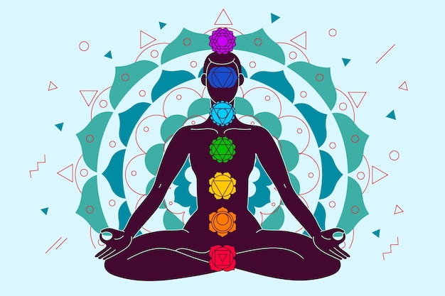 Concepto místico Chakras