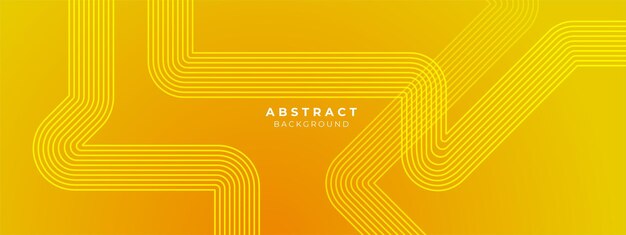 El concepto moderno de papel tapiz amarillo futurista y abstracto vectorial