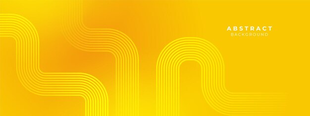El concepto moderno de papel tapiz amarillo futurista y abstracto vectorial