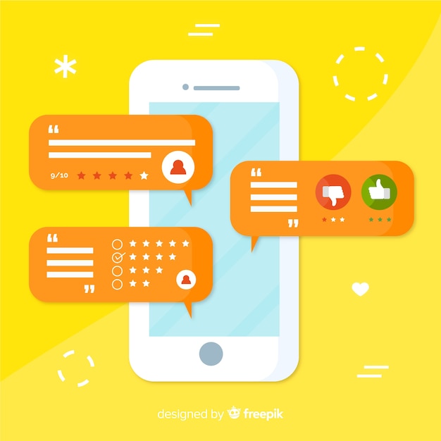 Concepto moderno de satisfacción del cliente