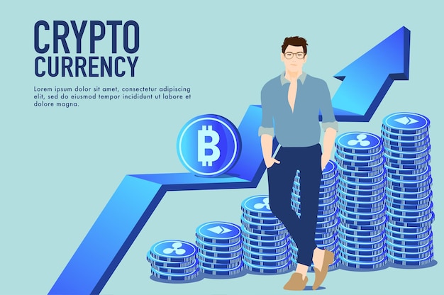Concepto de moneda crypto