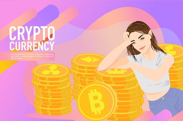 Concepto de moneda crypto