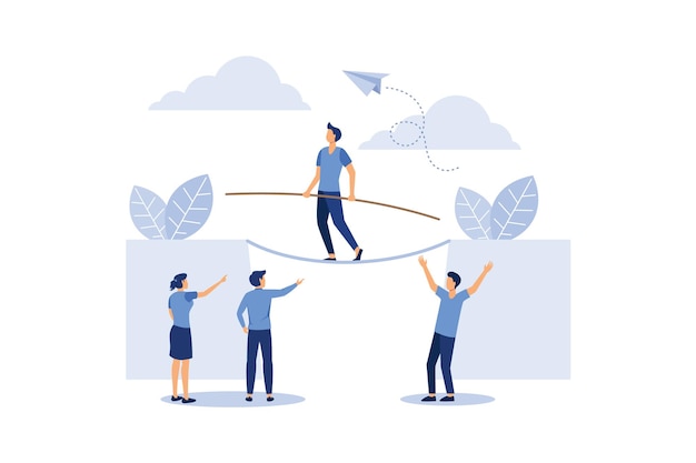 concepto de motivación empresarial y ambición ilustración de diseño moderno plano