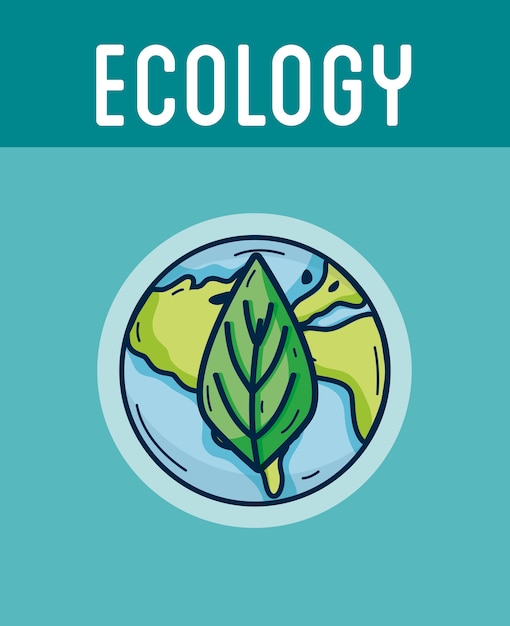 Concepto de mundo de plantas verdes de ecología