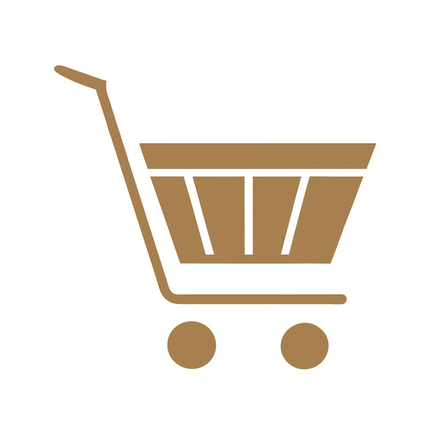 Concepto de negocio con diseño de ilustración de estilo vectorial de carrito de comercio electrónico digital