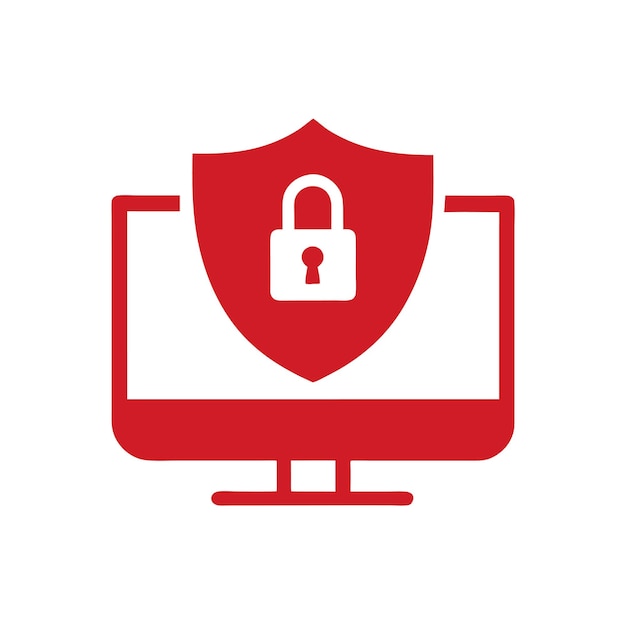 Concepto de negocio con diseño de ilustración de estilo vectorial de seguridad digital