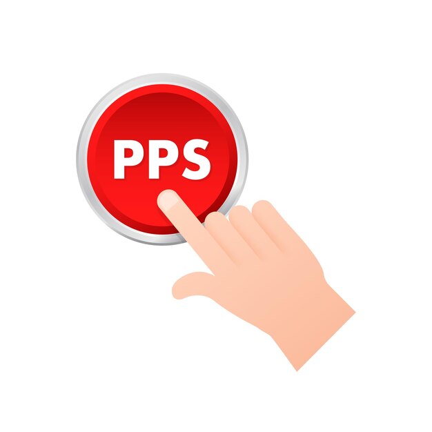 Concepto de negocio de pago por venta de PPS Ilustración de stock vectorial