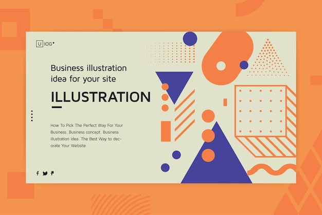 Concepto de negocio de vector con texto de formas abstractas universales para diseño de sitios web y desarrollo de aplicaciones programación receptiva banner de mantenimiento de seo Plantilla de página de destino