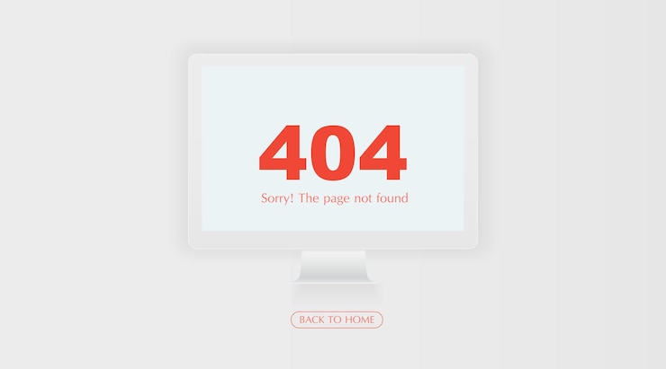 Vector concepto de página de error 404 no encontrada en fondo blanco para sitios en construcción ilustración vectorial