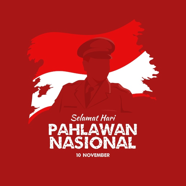 Vector concepto de pahlawan de diseño plano