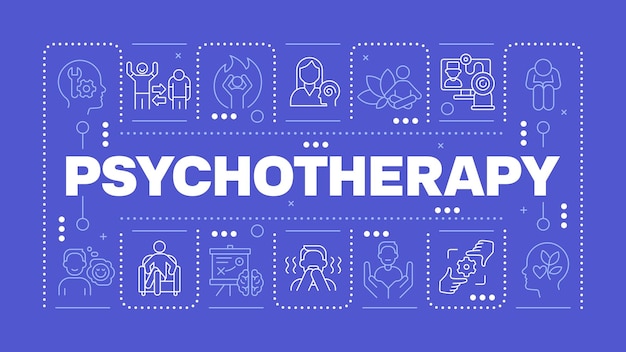 El concepto de la palabra azul de la psicoterapia