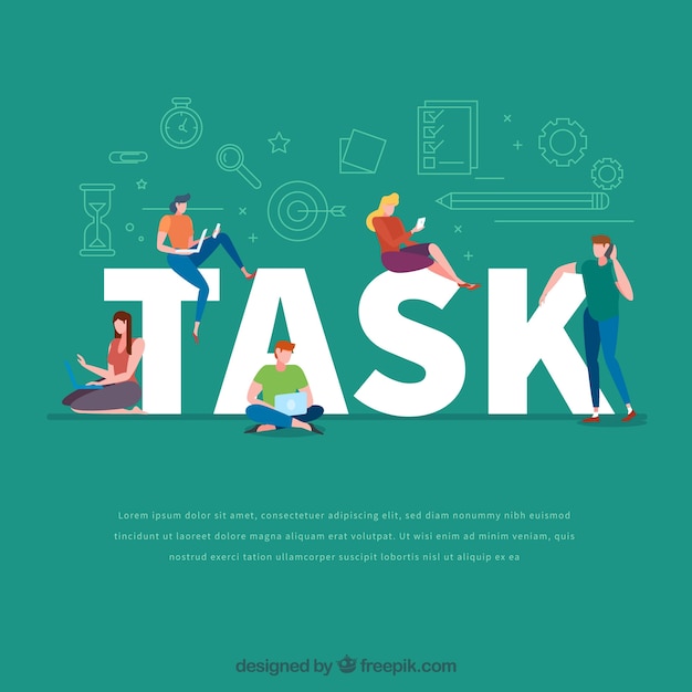 Concepto de palabra task