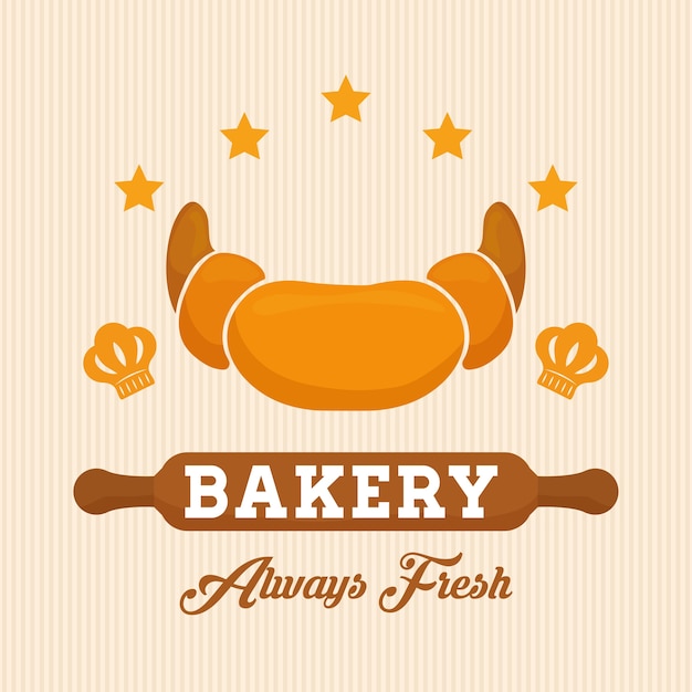 Concepto de panadería con diseño de icono